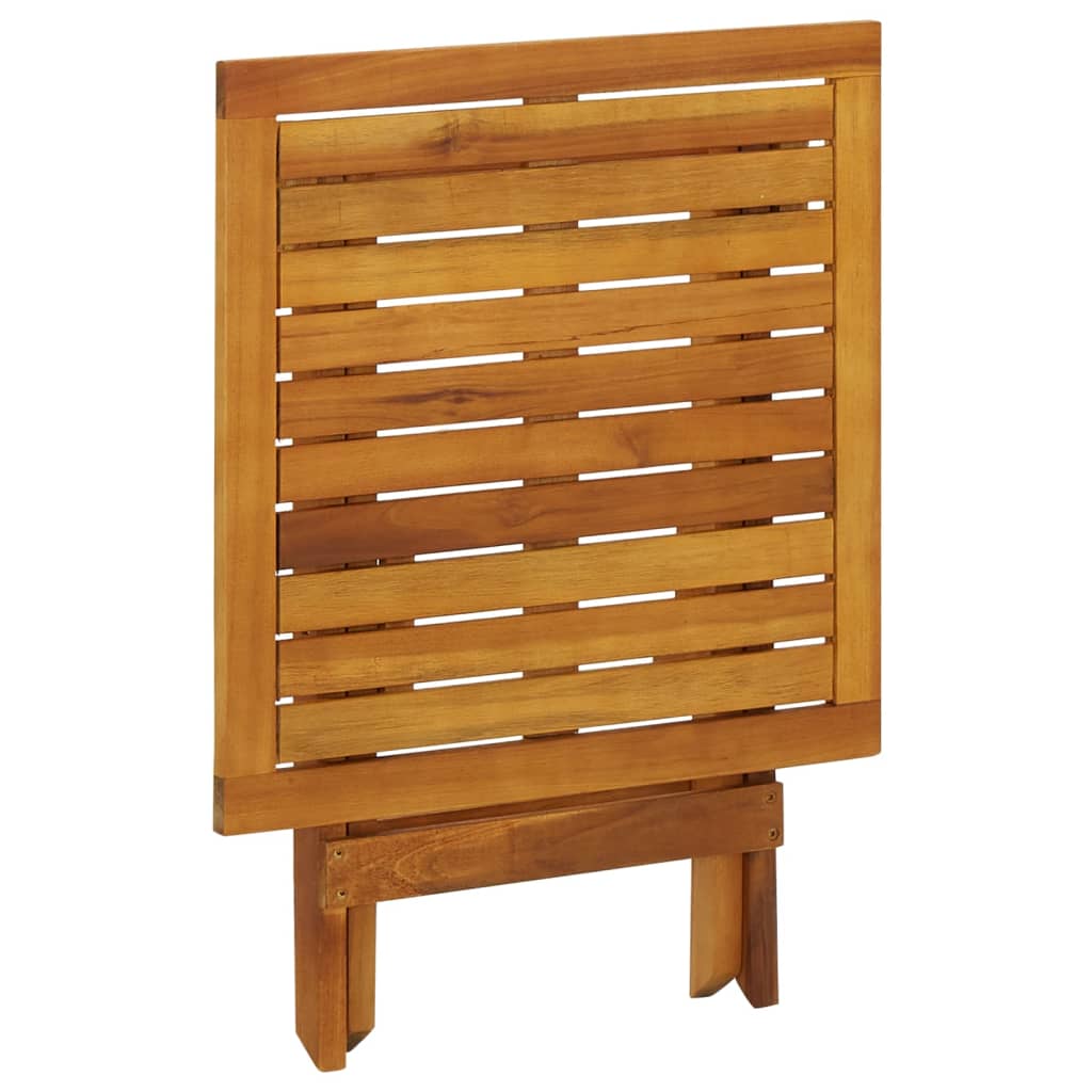 vidaXL Bistrotisch 46x46x47 cm Massivholz Akazie