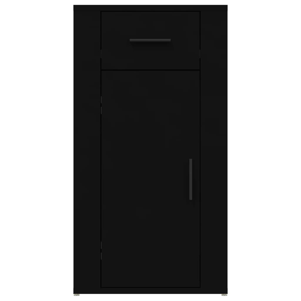 vidaXL Büroschrank Schwarz 40x49x75 cm Holzwerkstoff