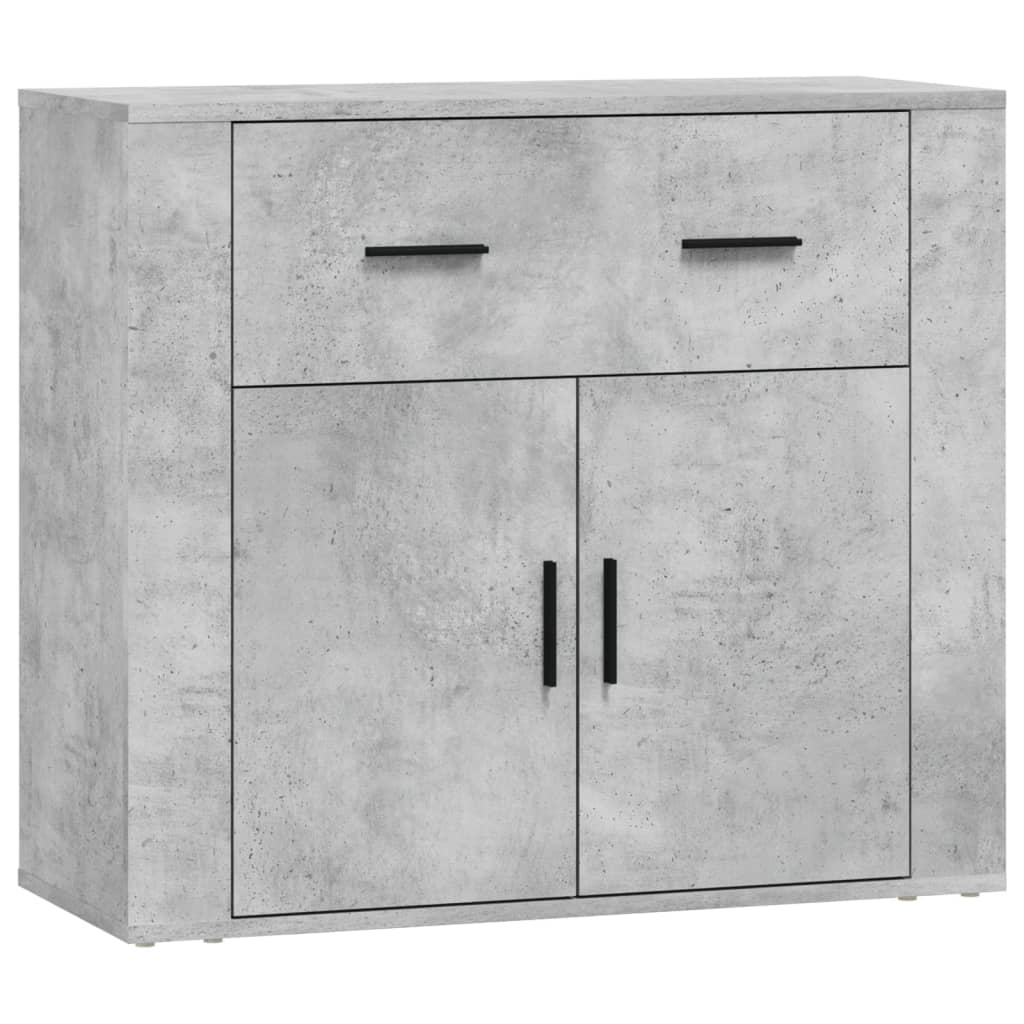 vidaXL Sideboards 3 Stk. Betongrau Holzwerkstoff