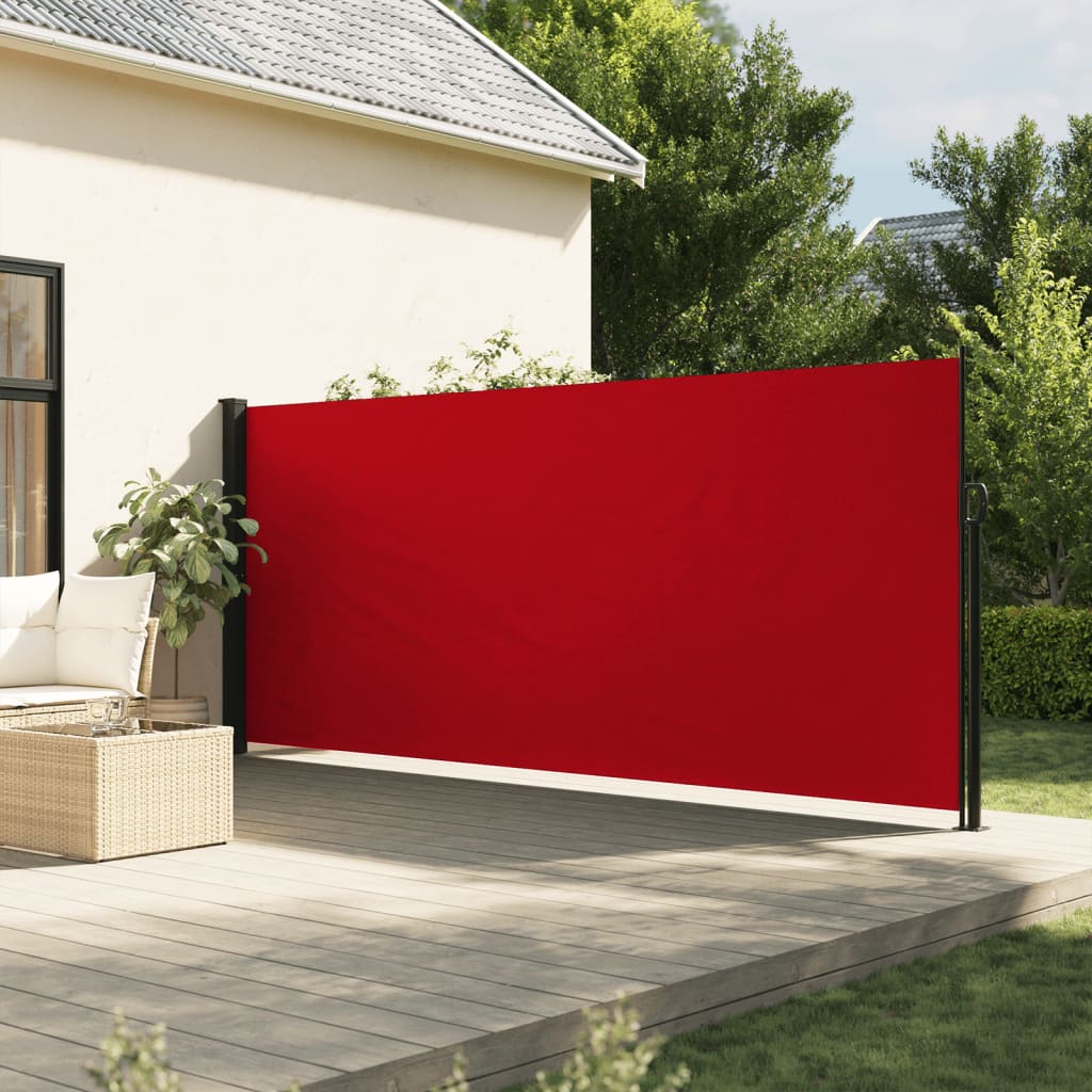 vidaXL Seitenmarkise Ausziehbar Rot 160x300 cm