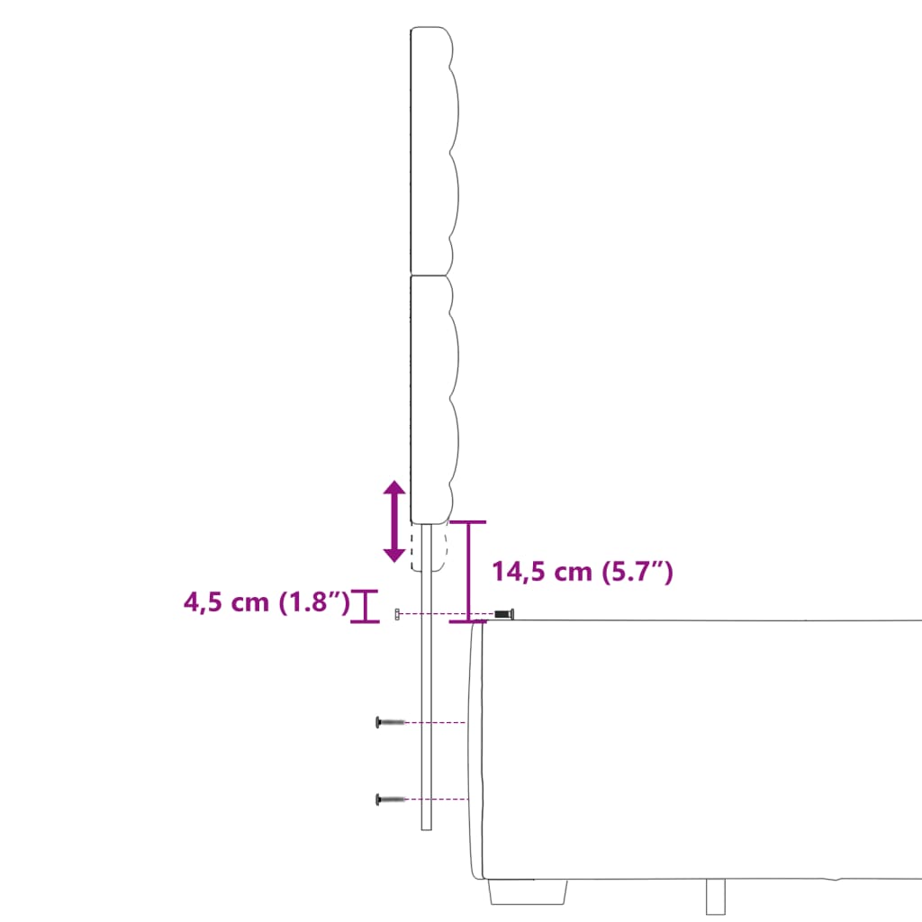 vidaXL Boxspringbett mit Matratze Dunkelgrau 120x200 cm Samt