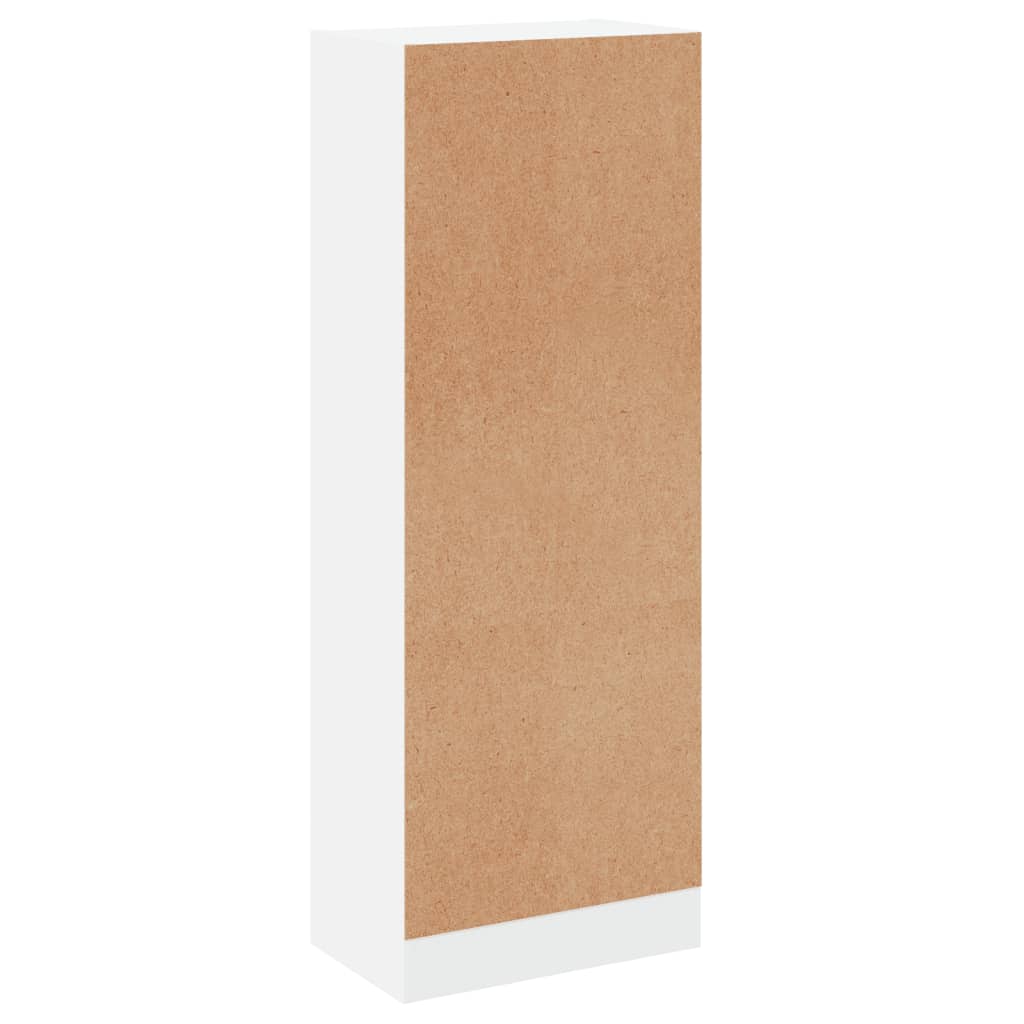 vidaXL Bücherregal 3 Fächer Weiß 40x24x109 cm Holzwerkstoff