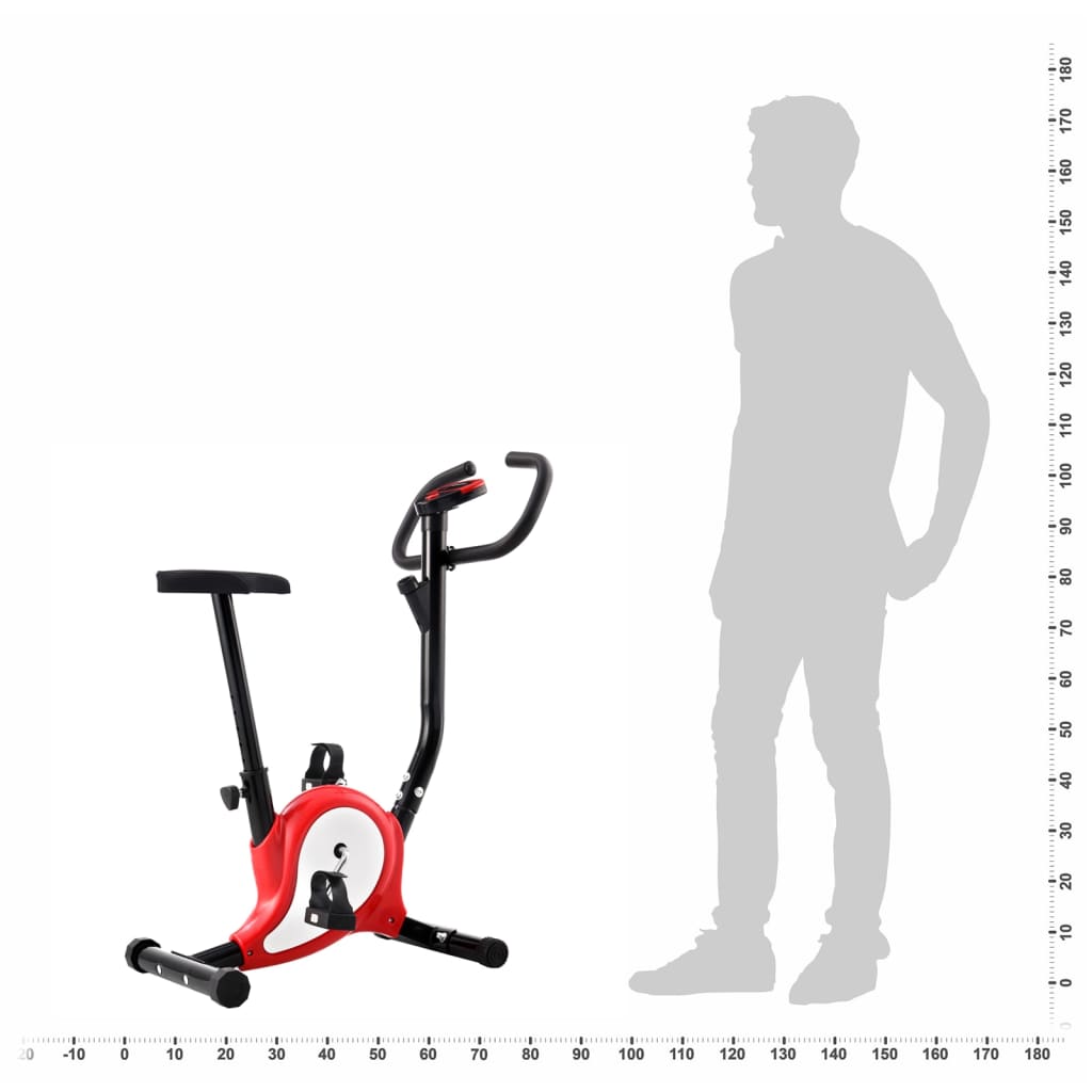 vidaXL Heimtrainer mit Riemenantrieb Rot