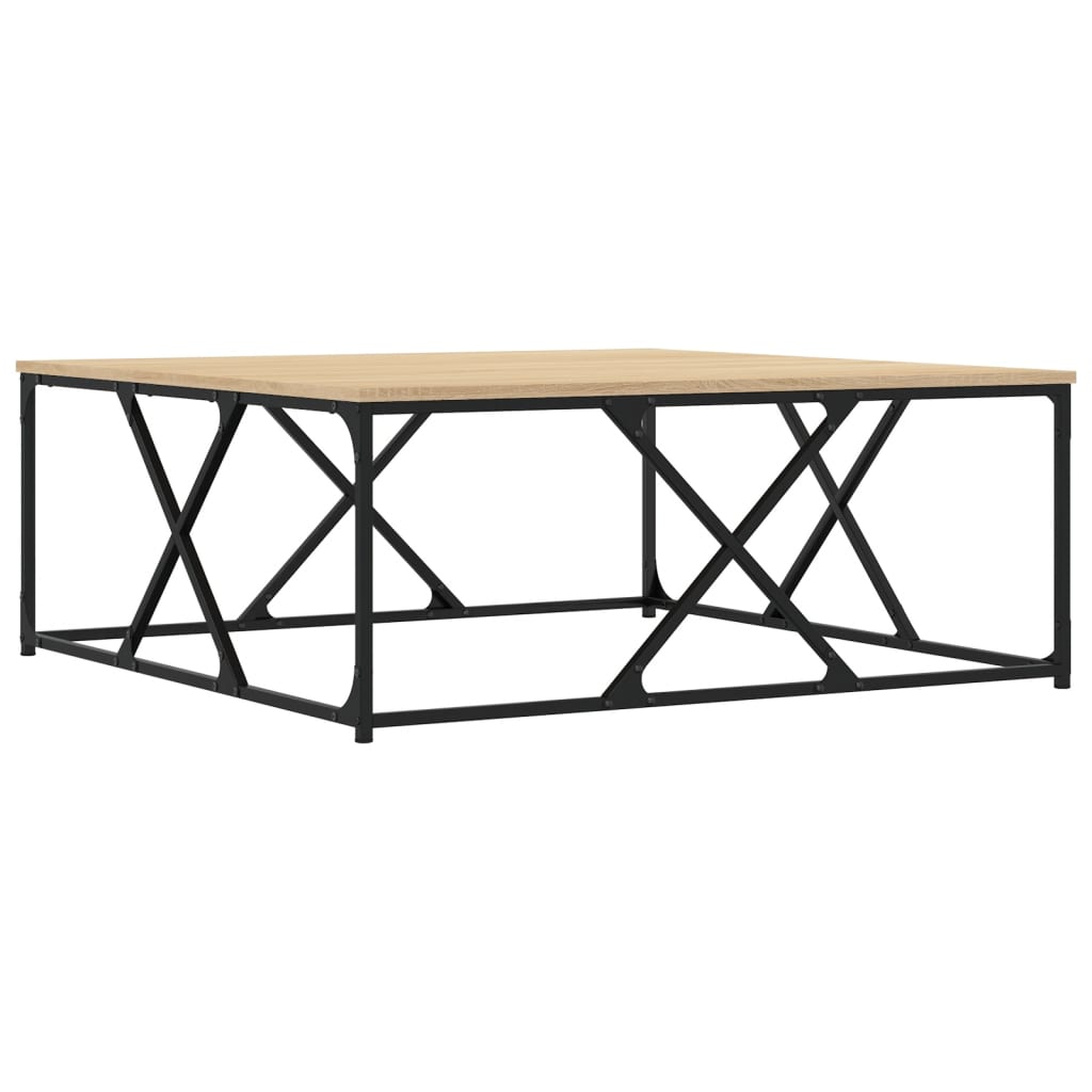 vidaXL Couchtisch Sonoma-Eiche 100x100x40 cm Holzwerkstoff