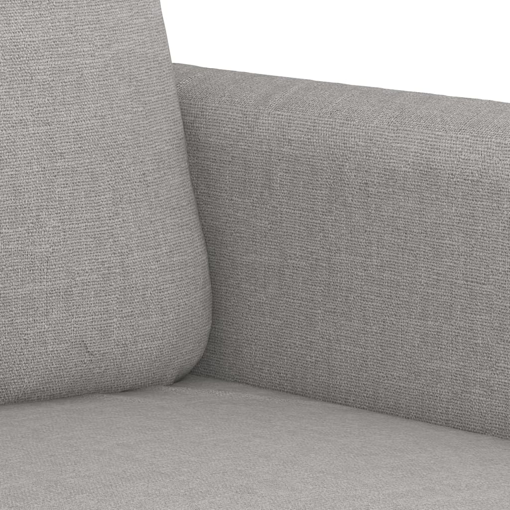 vidaXL 2-Sitzer-Sofa Hellgrau 140 cm Stoff