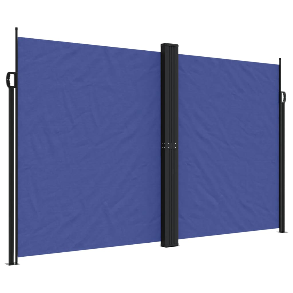 vidaXL Seitenmarkise Ausziehbar Blau 200x1200 cm