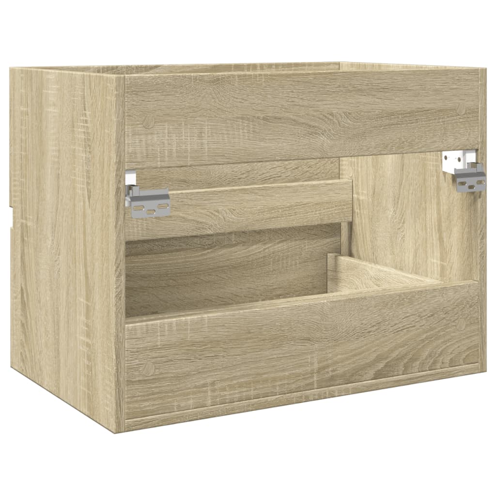 vidaXL Waschbeckenunterschrank Sonoma-Eiche 60x38,5x45cm Holzwerkstoff