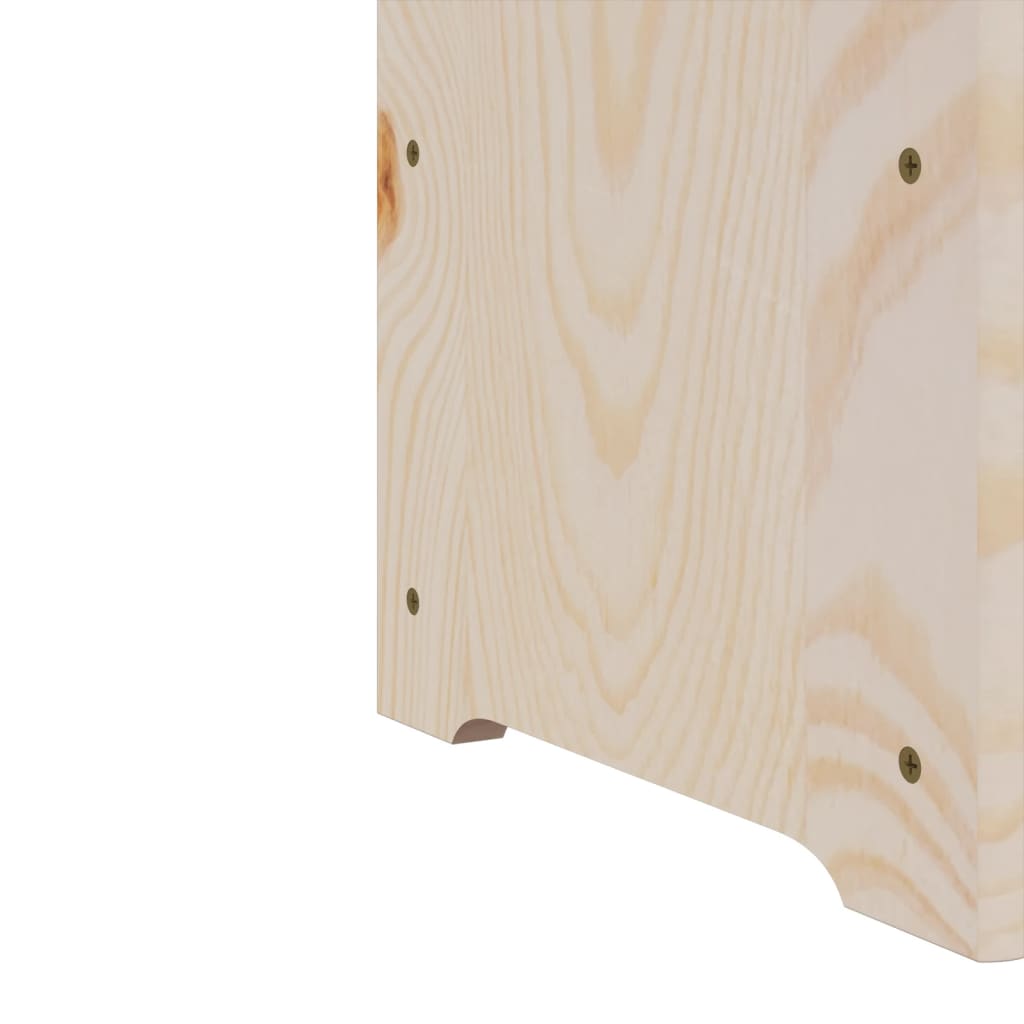 vidaXL Weinregal mit Oberplatte 67,5x25x60 cm Massivholz Kiefer