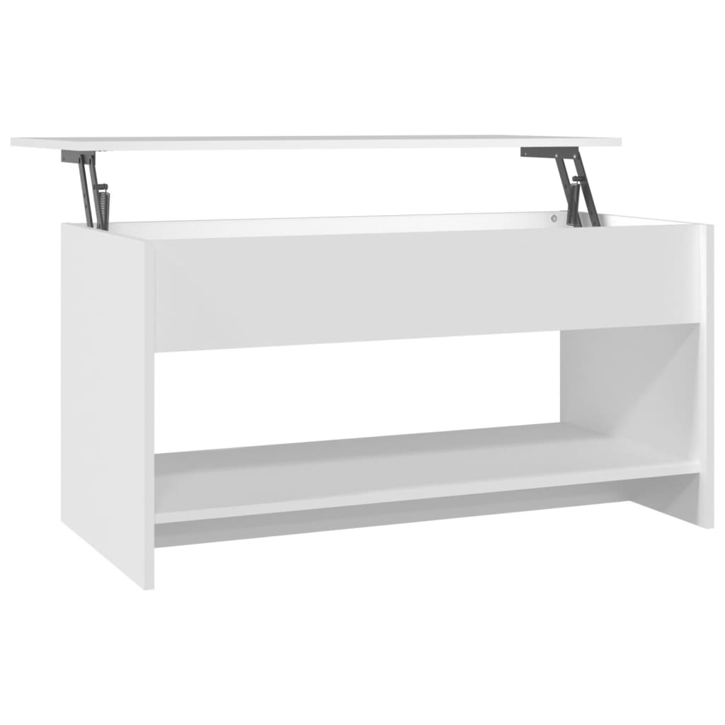 vidaXL Couchtisch Weiß 102x50x52,5 cm Holzwerkstoff