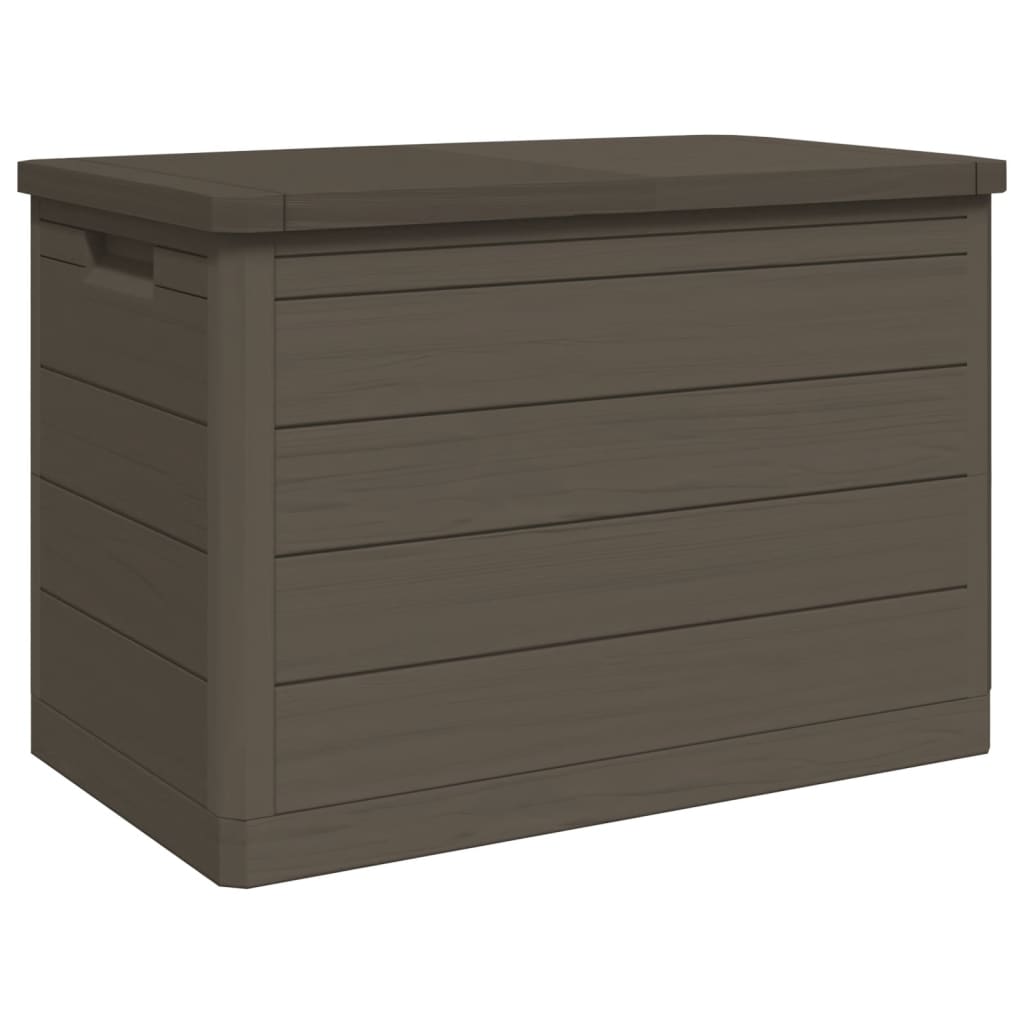 vidaXL Outdoor-Kissenbox Braun 77,5x44,5x53 cm Polypropylen