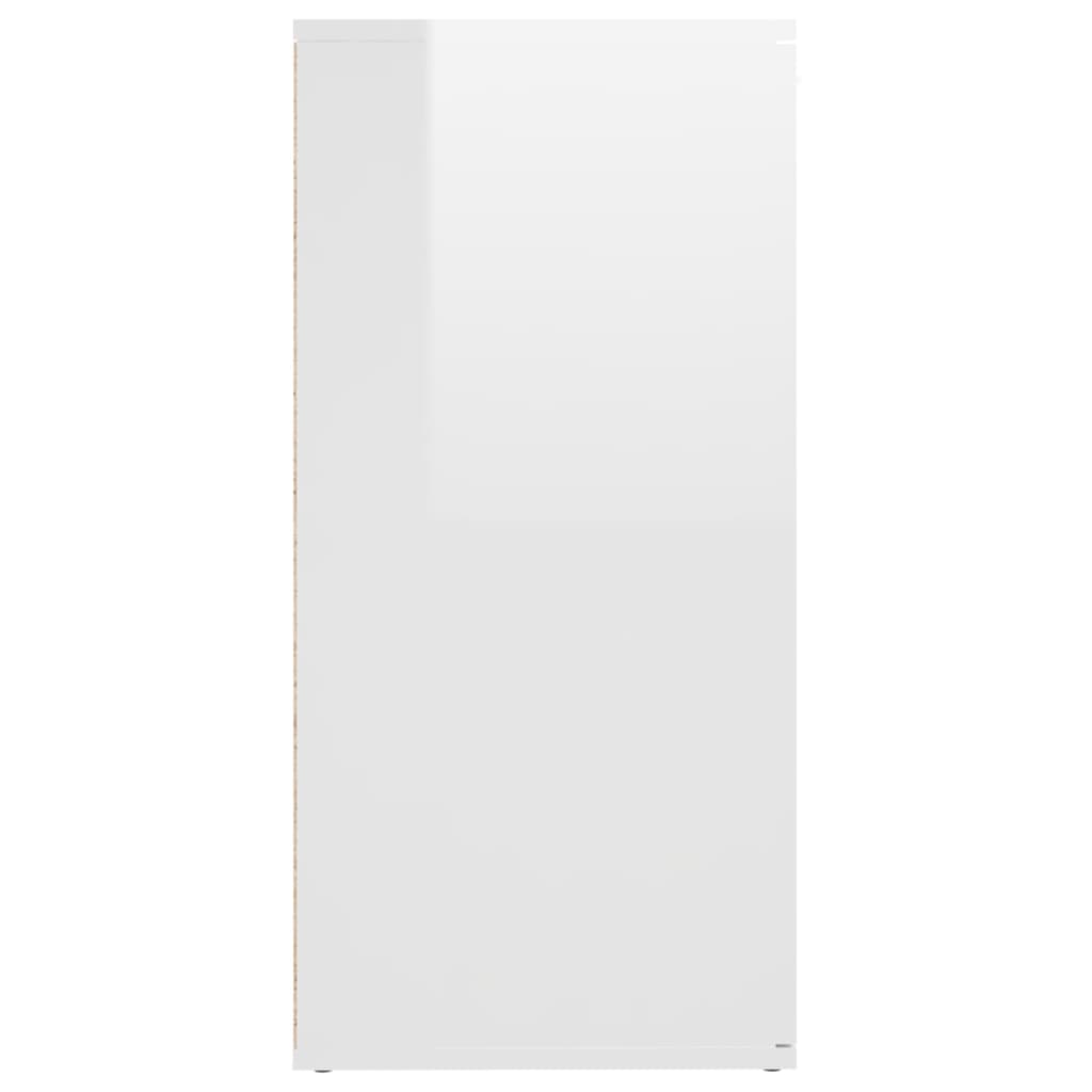 vidaXL Sideboard Hochglanz-Weiß 160x36x75 cm Holzwerkstoff