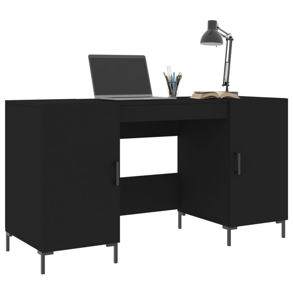 vidaXL Schreibtisch Schwarz 140x50x75 cm Holzwerkstoff