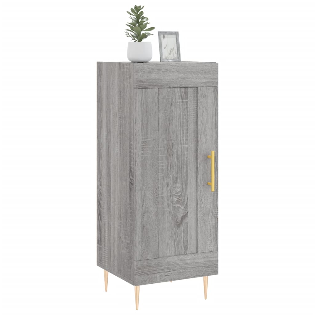 vidaXL Sideboard Grau Sonoma 34,5x34x90 cm Holzwerkstoff