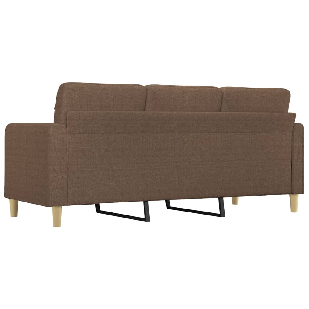 vidaXL 3-Sitzer-Sofa Braun 180 cm Stoff