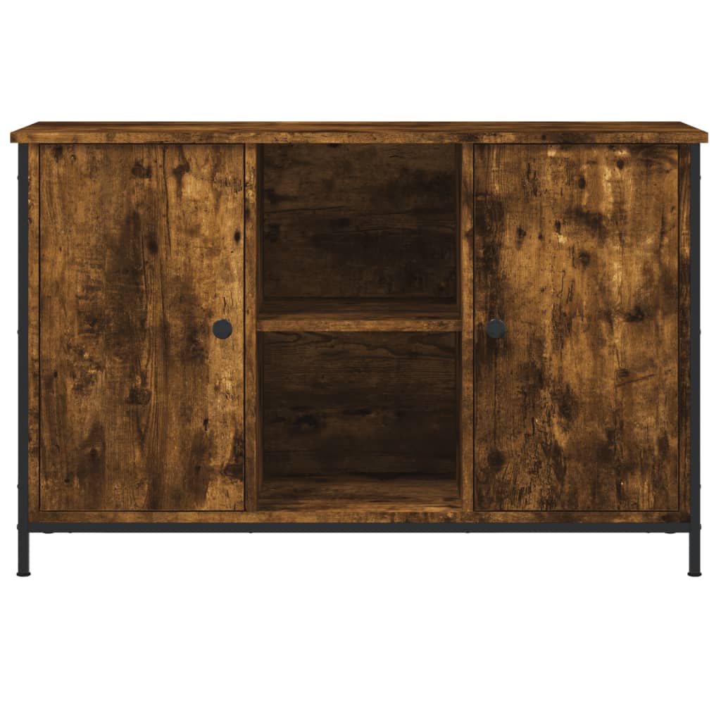 vidaXL TV-Schrank Räuchereiche 100x35x65 cm Holzwerkstoff