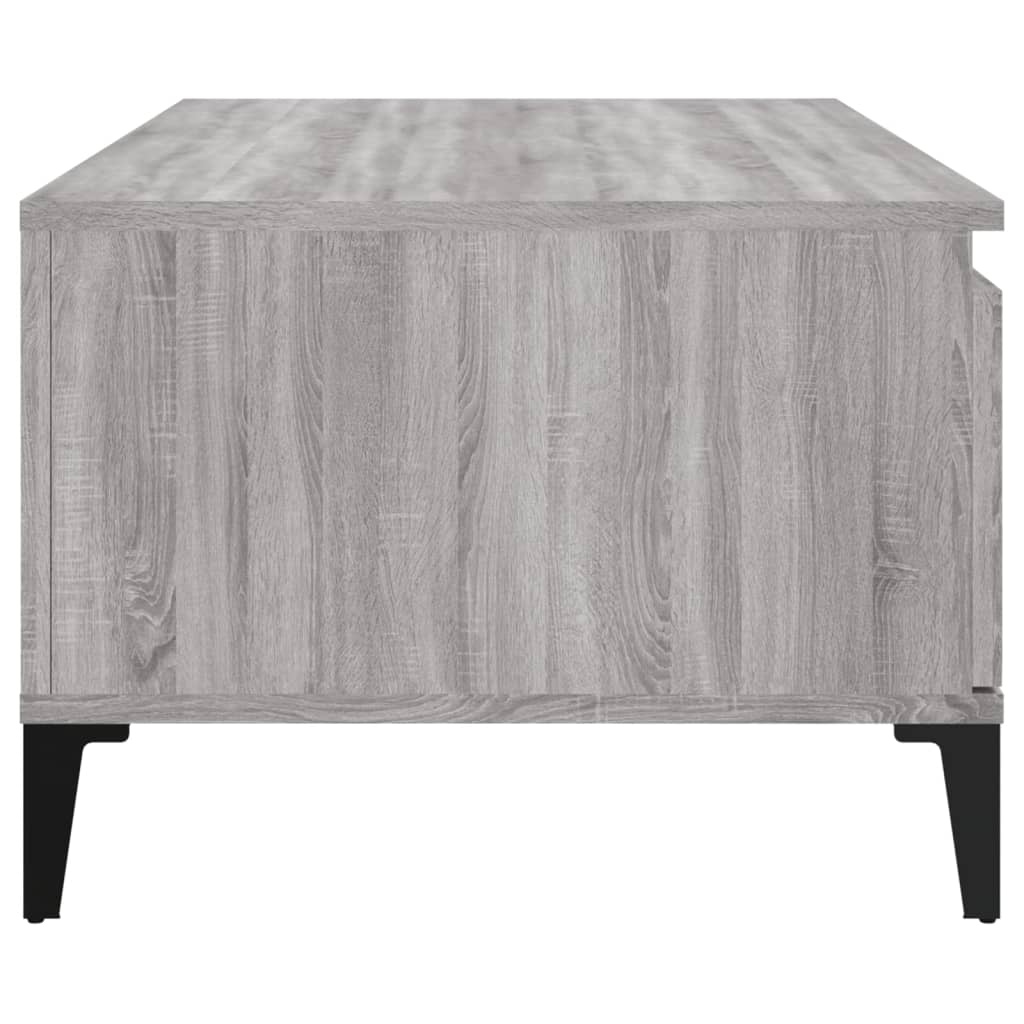 vidaXL Couchtisch Grau Sonoma 90x50x36,5 cm Holzwerkstoff