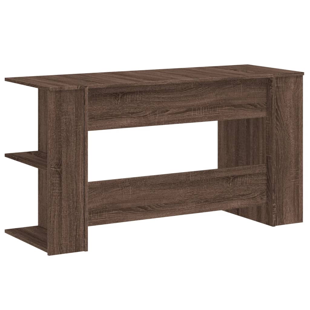 vidaXL Schreibtisch Braun Eichen-Optik 140x50x75 cm Holzwerkstoff