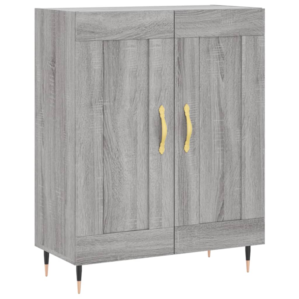 vidaXL Highboard Grau Sonoma 69,5x34x180 cm Holzwerkstoff