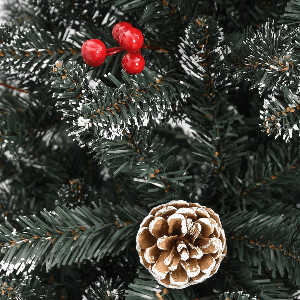 vidaXL Künstlicher Weihnachtsbaum mit Ständer Grün 240 cm PVC