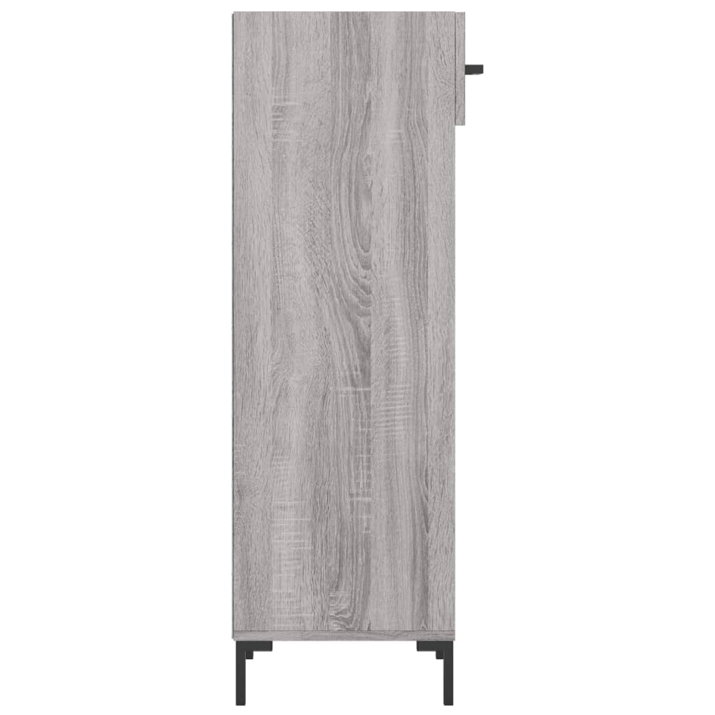 vidaXL Schuhschrank Grau Sonoma 30x35x105 cm Holzwerkstoff