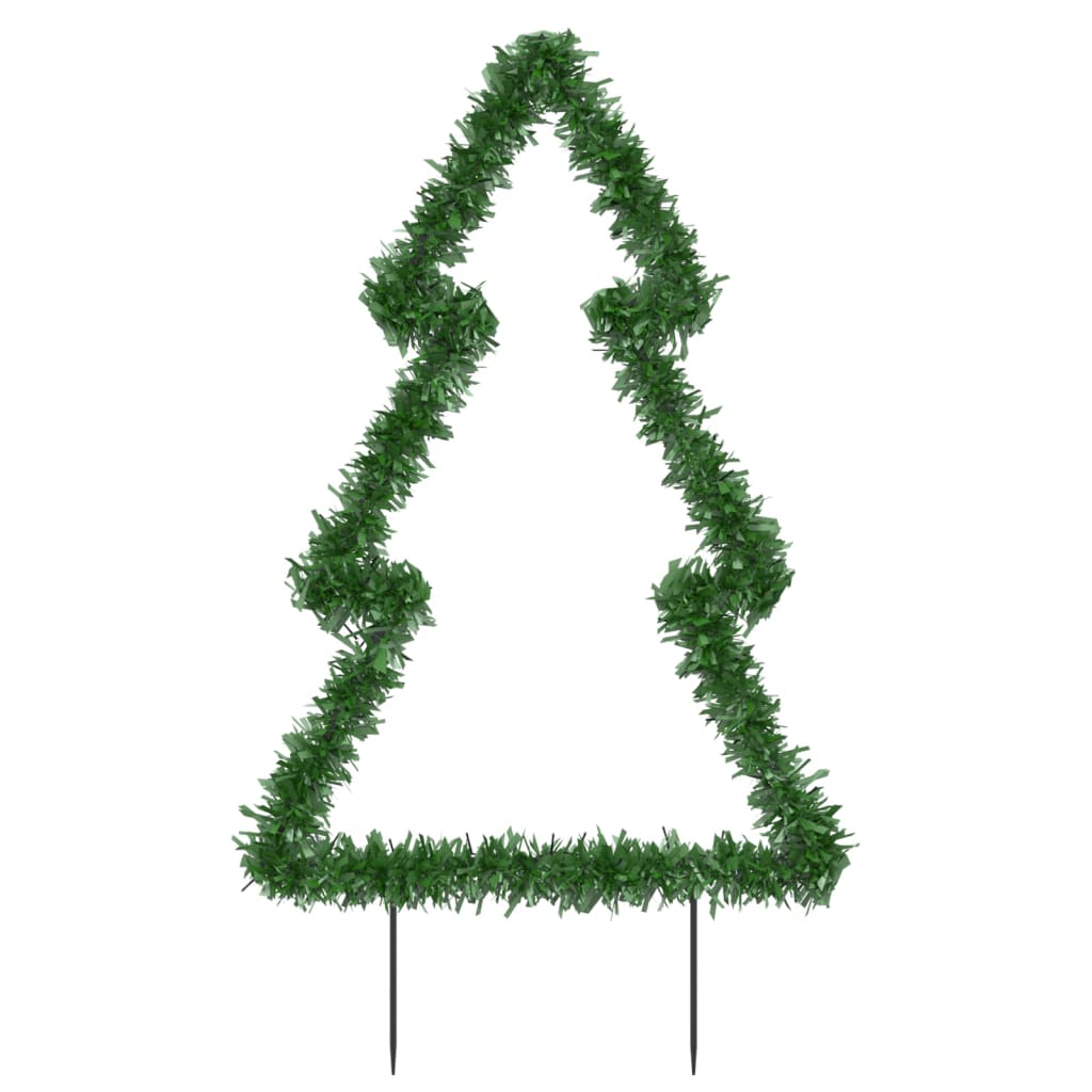 vidaXL Weihnachtsbaum mit Erdspießen und 80 LEDs 60 cm