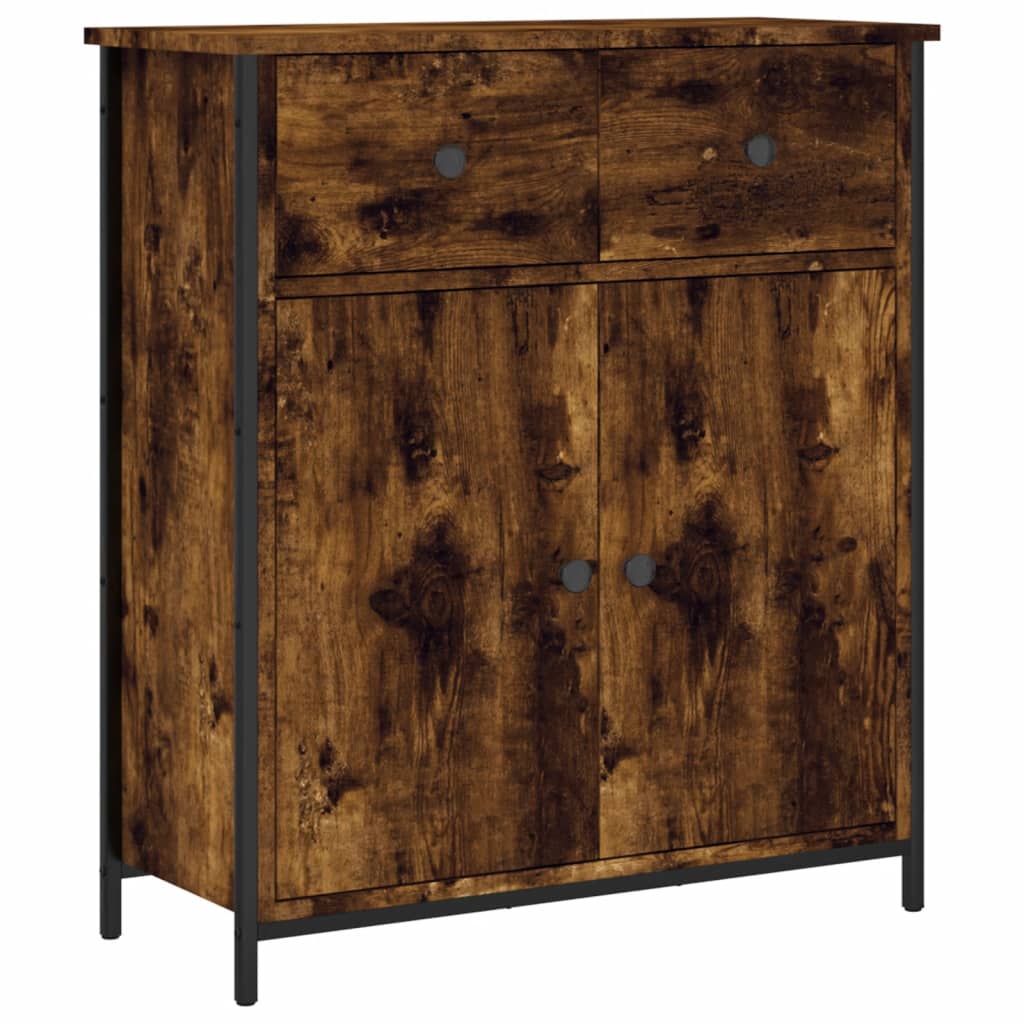 vidaXL Sideboard Räuchereiche 70x30x80 cm Holzwerkstoff