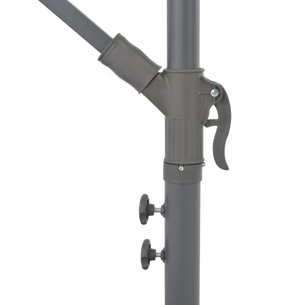 vidaXL Ampelschirm mit Alu-Mast Terrakotta-Rot 300 cm
