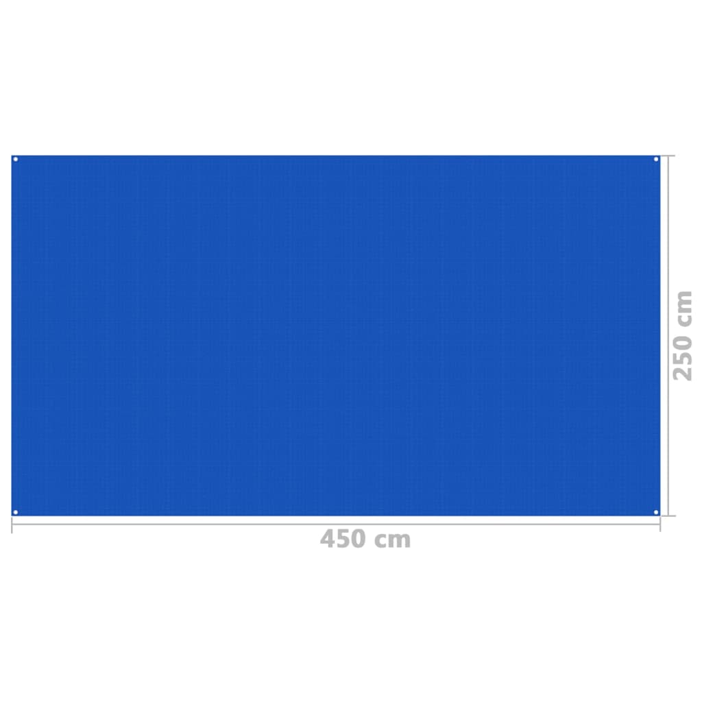 vidaXL Zeltteppich 250x450 cm Blau