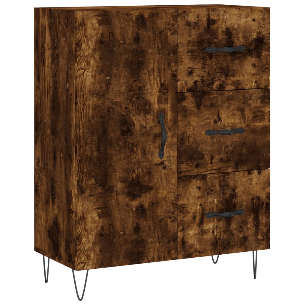 vidaXL Sideboard Räuchereiche 69,5x34x90 cm Holzwerkstoff