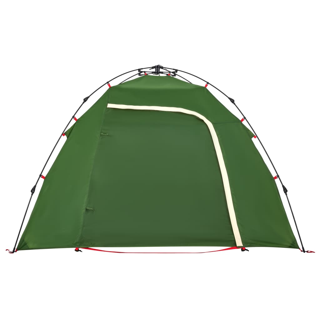 vidaXL Kuppel-Campingzelt 3 Personen Grün Quick Release