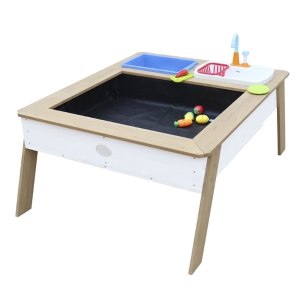 AXI Sand- und Wassertisch Linda mit Spielküche Braun und Weiß