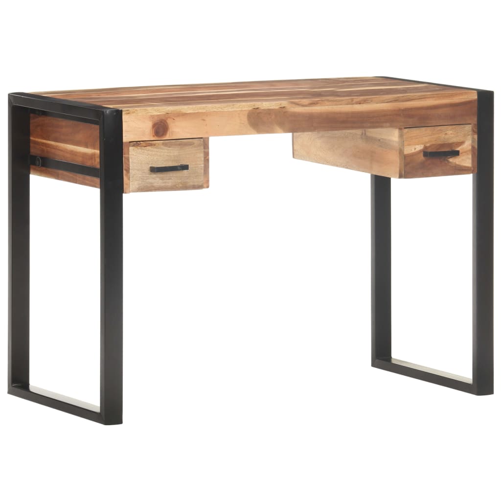 vidaXL Schreibtisch 110x50x76 cm Massivholz