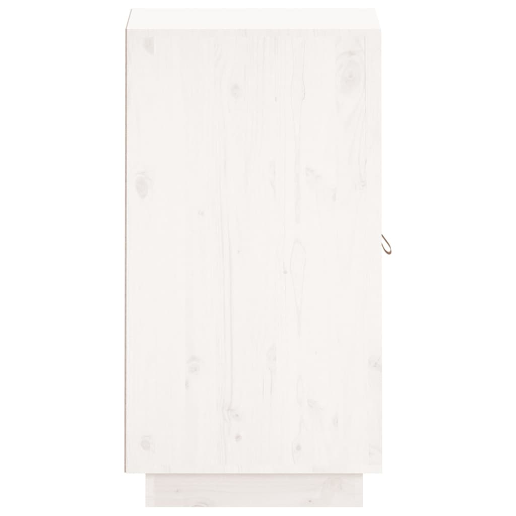 vidaXL Sideboard Weiß 34x40x75 cm Massivholz Kiefer