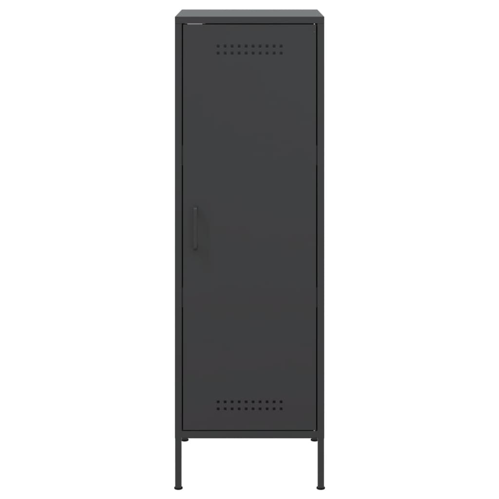 vidaXL Highboard Schwarz 36x39x113 cm Stahl