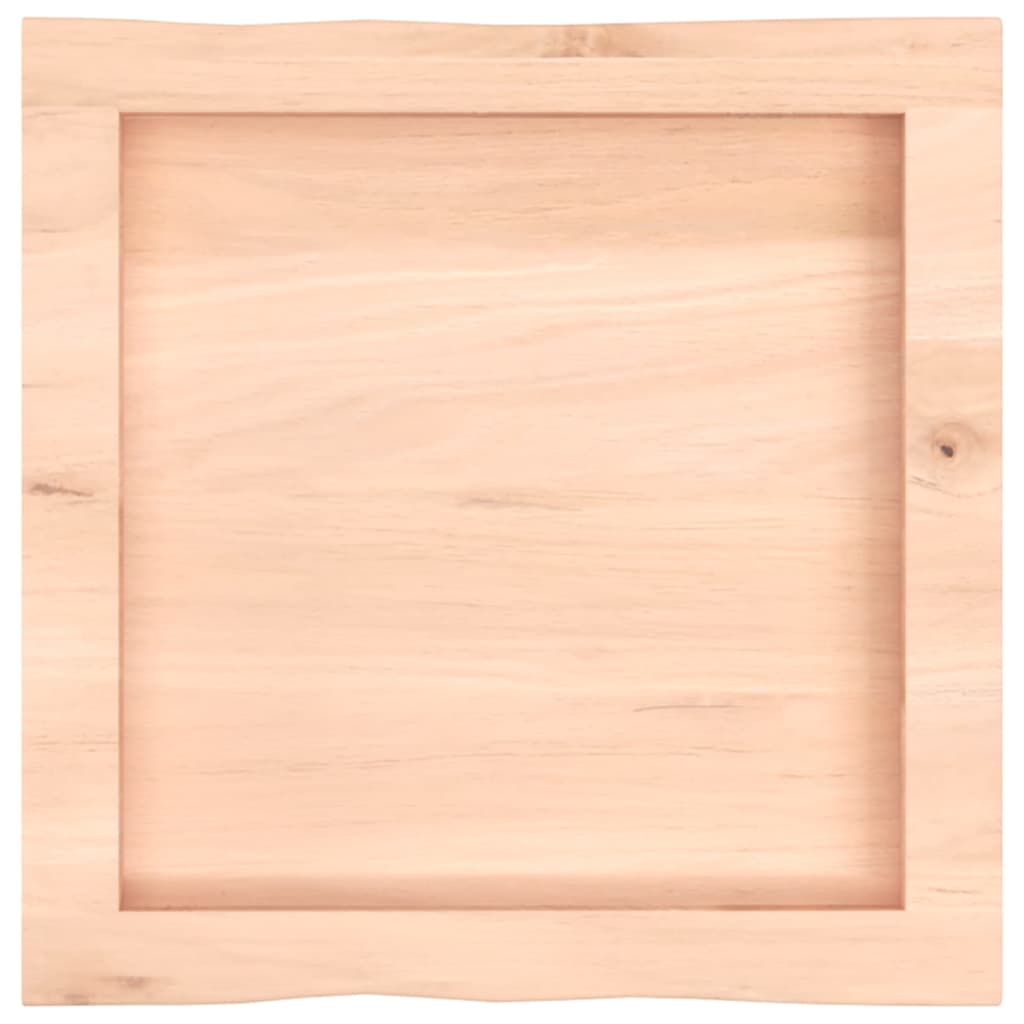 vidaXL Tischplatte 40x40x(2-6) cm Massivholz Unbehandelt Baumkante