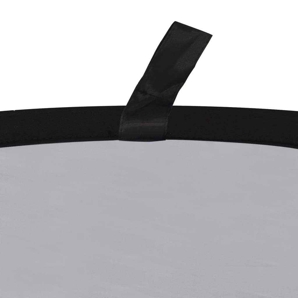 vidaXL 2-in-1 Foto-Hintergrund Oval Schwarz Grau 200x150 cm