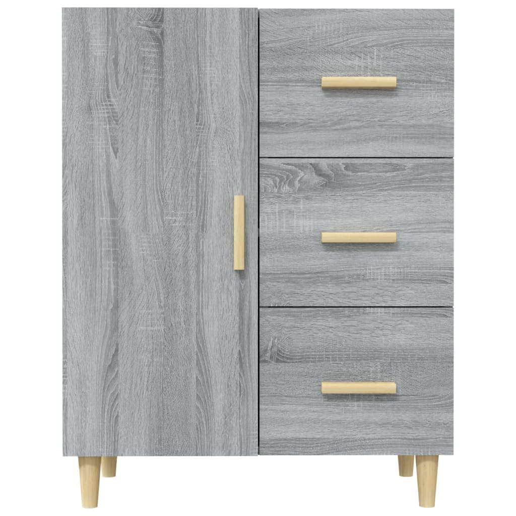 vidaXL Sideboard Grau Sonoma 69,5x34x90 cm Holzwerkstoff