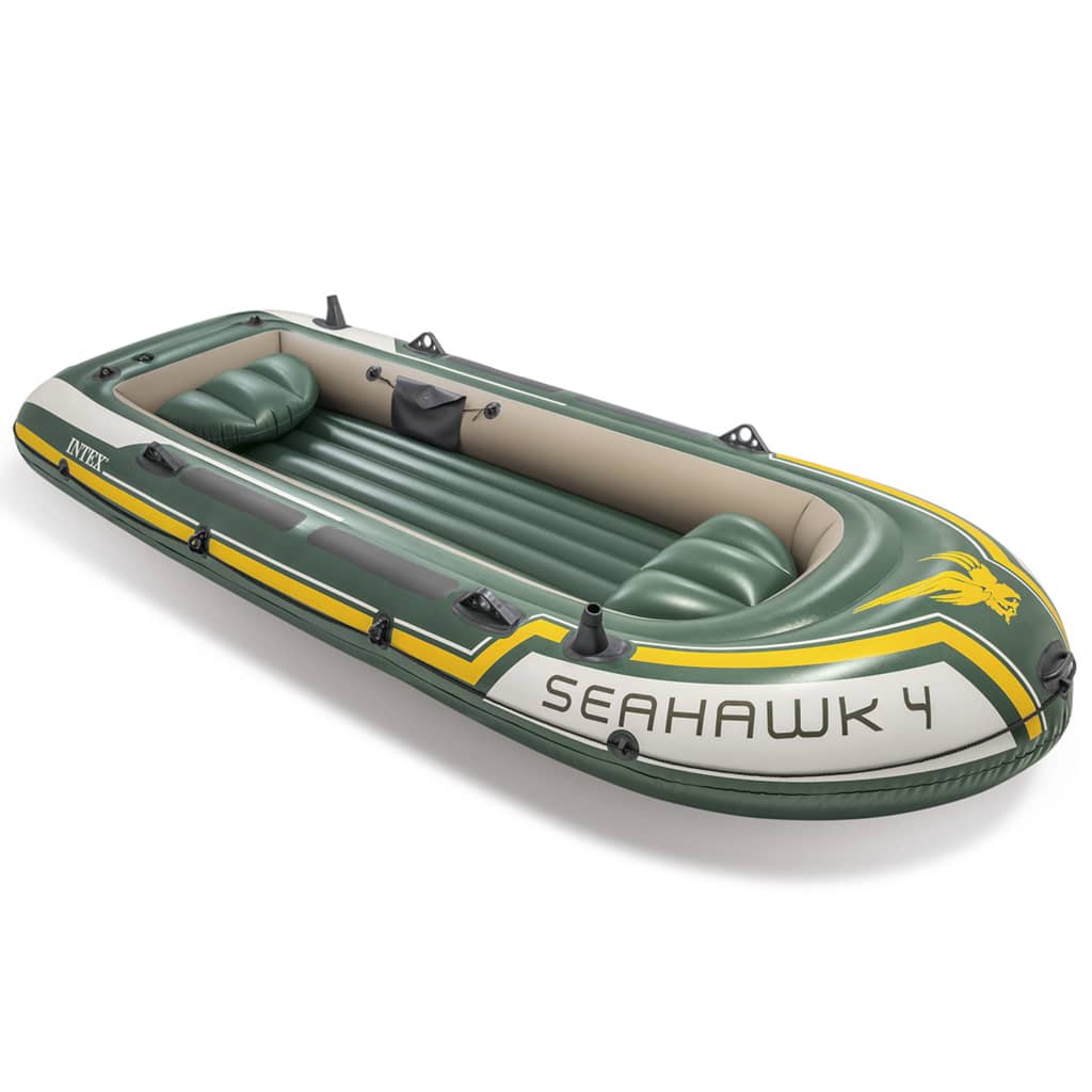 Intex Schlauchboot mit Rudern und Pumpe Seahawk 4 68351NP