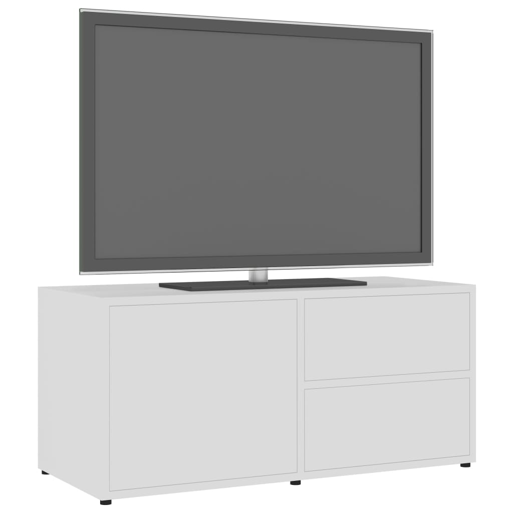vidaXL TV-Schrank Weiß 80x34x36 cm Holzwerkstoff