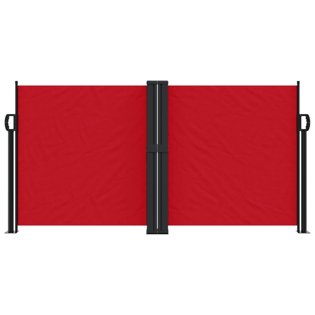 vidaXL Seitenmarkise Ausziehbar Rot 120x600 cm