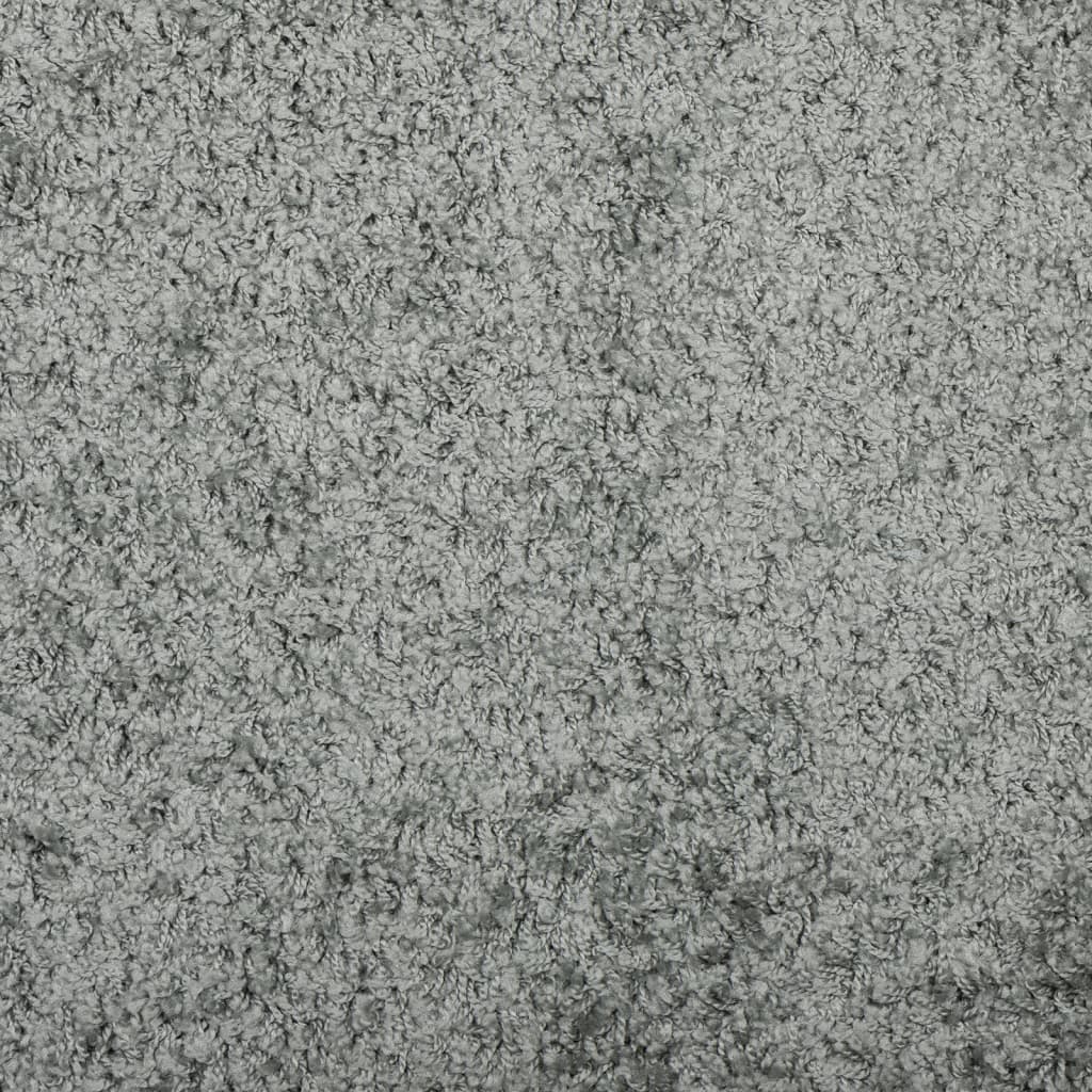 vidaXL Teppich Shaggy Hochflor Modern Grün 200x200 cm