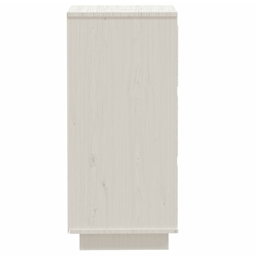 vidaXL Sideboards 2 Stk. Weiß 32x34x75 cm Massivholz Kiefer