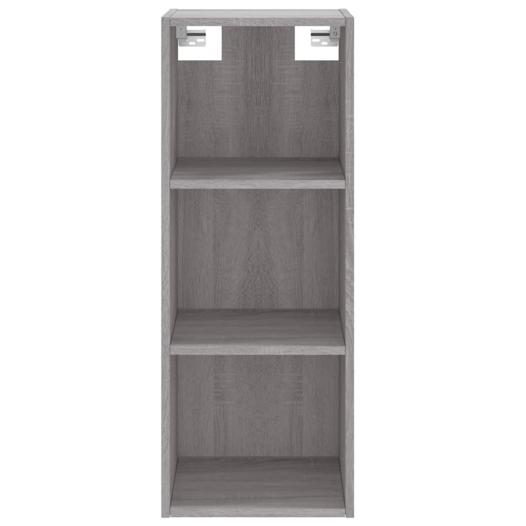 vidaXL Highboard Grau Sonoma 34,5x34x180 cm Holzwerkstoff