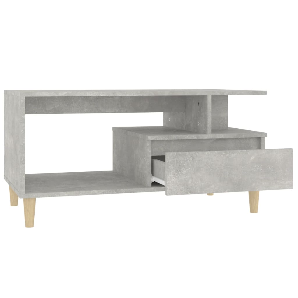 vidaXL Couchtisch Betongrau 90x49x45 cm Holzwerkstoff