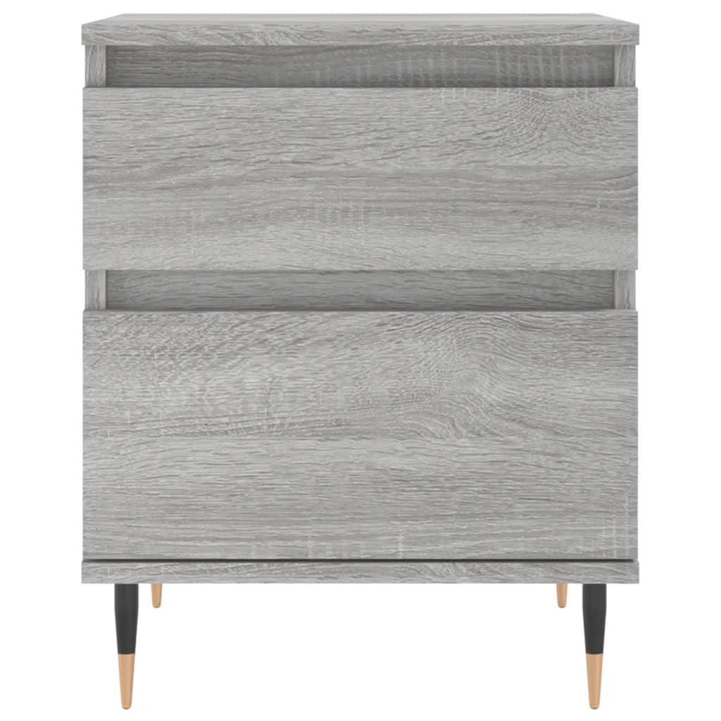 vidaXL Nachttische 2 Stk. Grau Sonoma 40x35x50 cm Holzwerkstoff