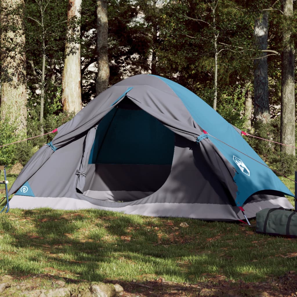 vidaXL Kuppel-Campingzelt 2 Personen Blau Wasserdicht