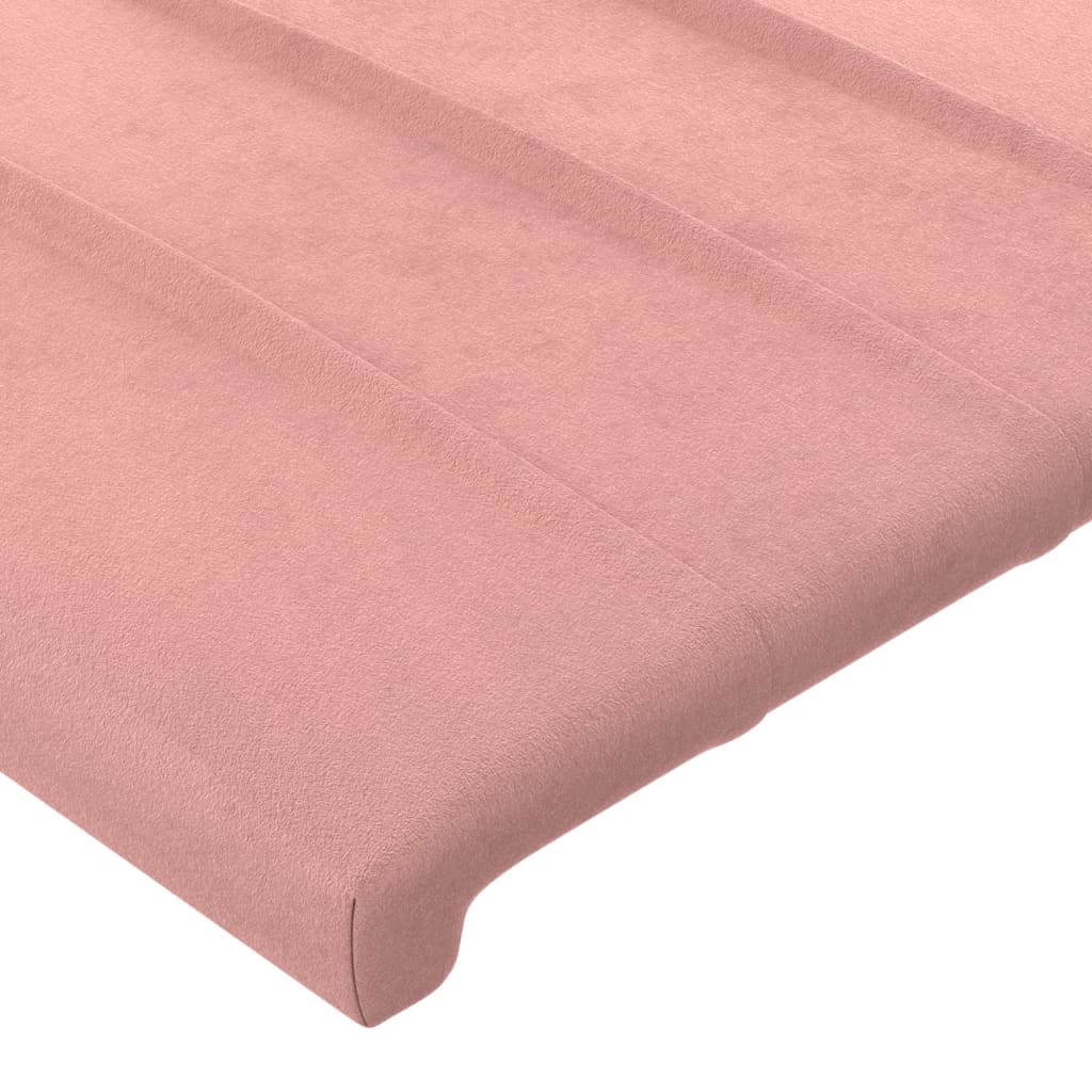 vidaXL Kopfteil Rosa 100x5x78/88 cm Samt