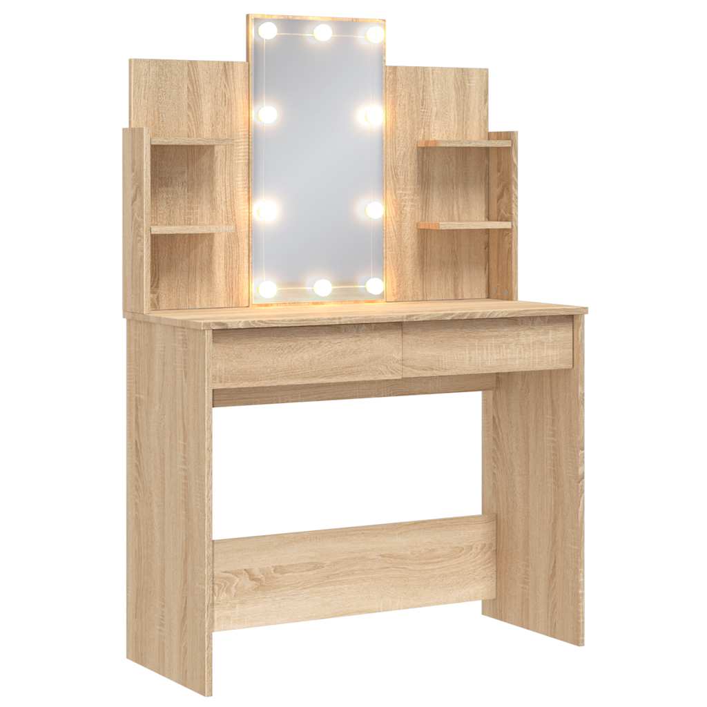 VidaXL Schminktisch Schminktisch Mit LED-Licht Kosmetiktisch