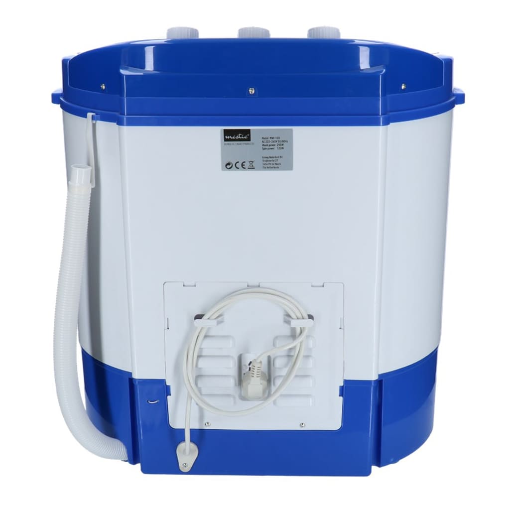 Mestic 2-in-1 Waschmaschine Tragbar MW-120 Blau und Weiß 250W