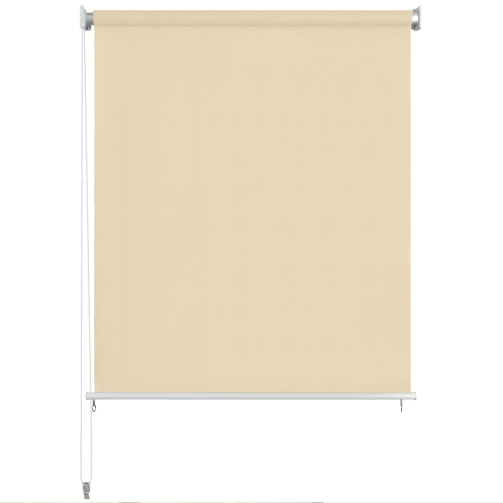 vidaXL Außenrollo 140 x 230 cm Cremeweiß